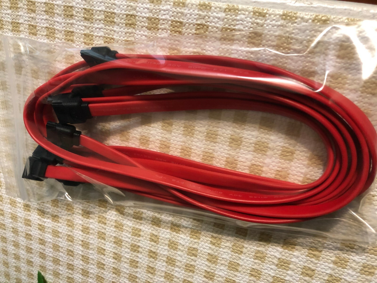 6 Pcs  SATA3  High Speed 6GB/s SSD Data Cable for MSI MPG Z390 Z390I GAMING(RED)
