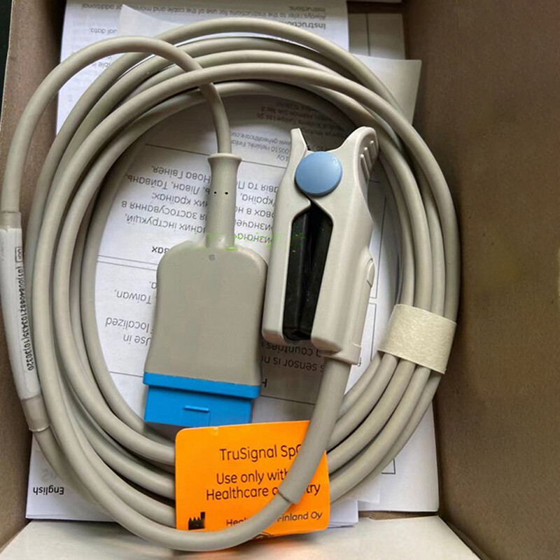 For GE B20 S/5 Omega Integrated Adult Finger Clip Blood Oxygen Probe TS-F4-GE