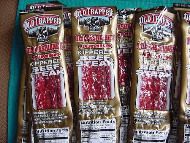 10 - Old Trapper Old Fashioned Jumbo Steak Kippered Beef Jerky~ 10pcs 2 oz. Each