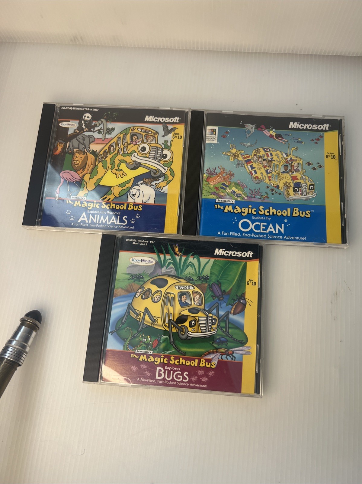 The Magic School Bus Lot of 3 CD-ROM Explores  Ocean, Animals, Bugs