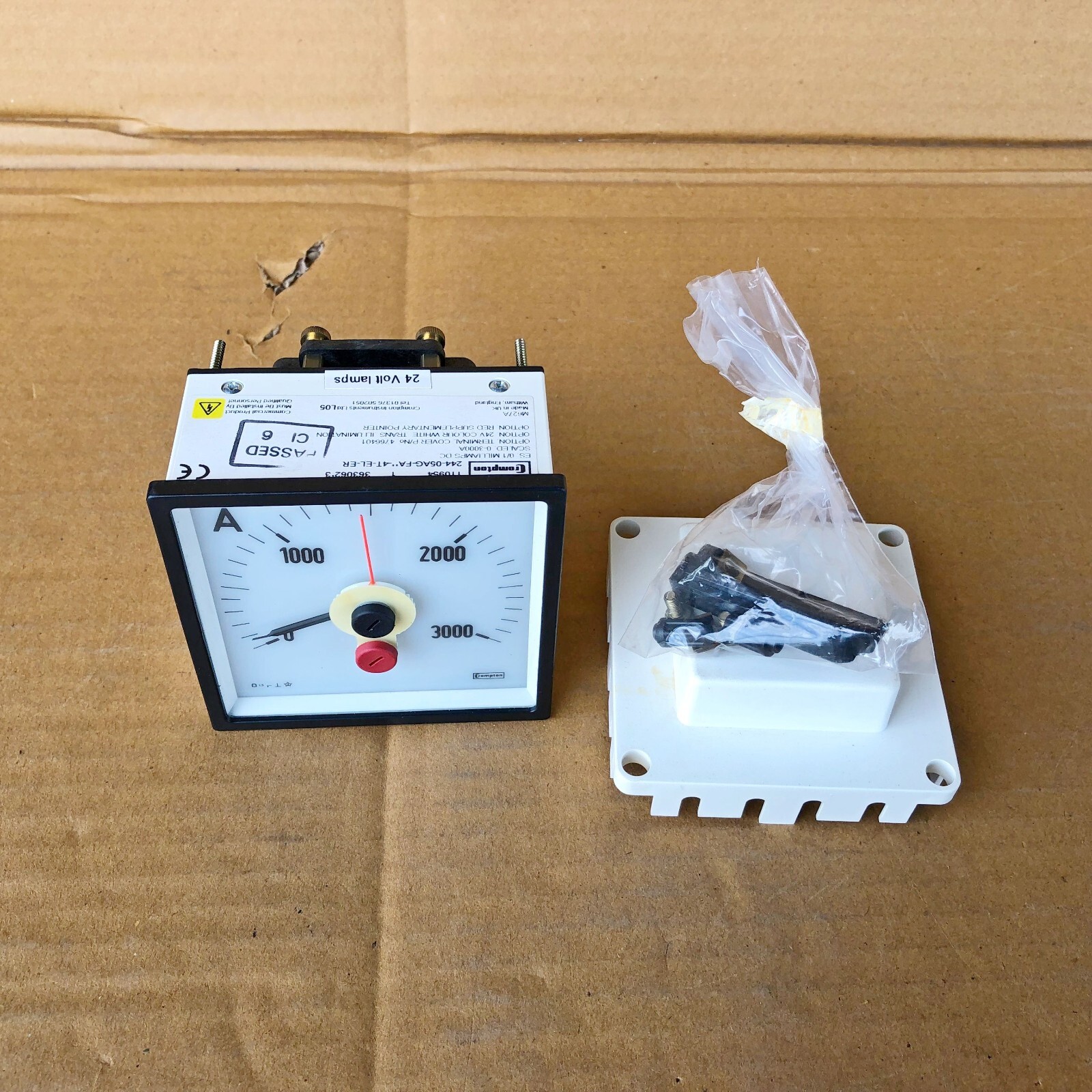 CROMPTON 110954 AMP METER 24405AGFA4TELER 224-05AG-FA**-4T-EL-ER M627A