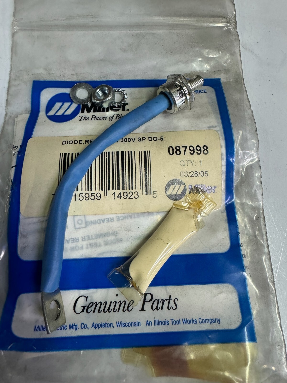 087998 Diode, Rect. 85A 300V SP - New Open Bag | Miller Welder Part
