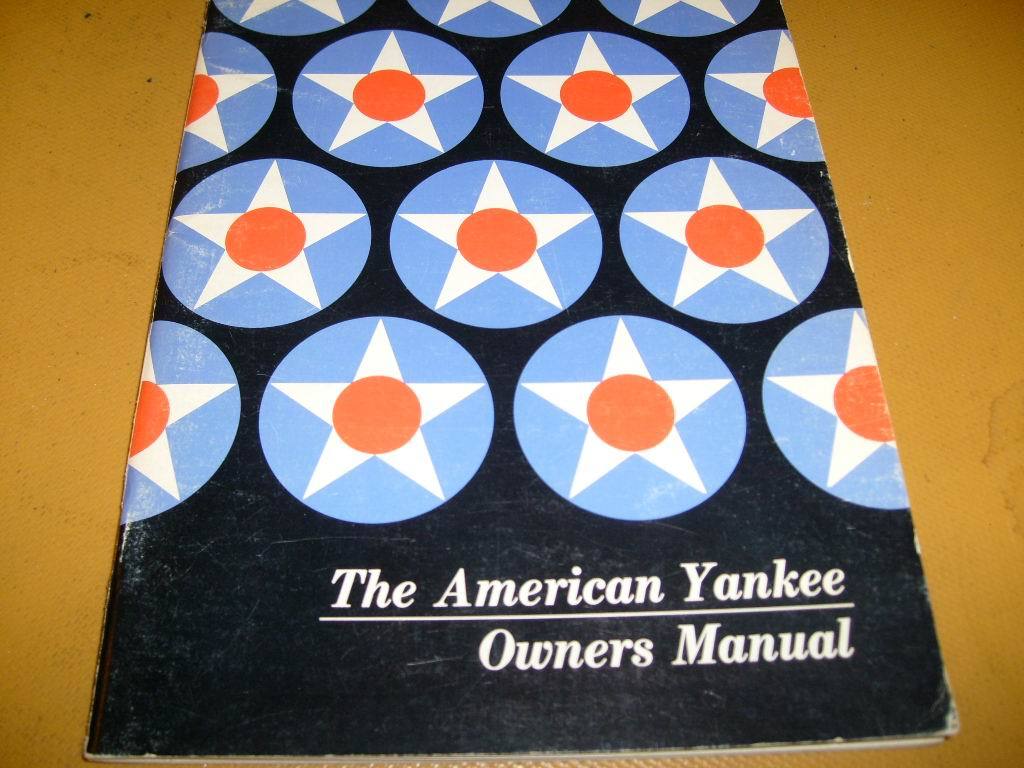 American Aviation Yankee Model AA-1 Owner's Manual