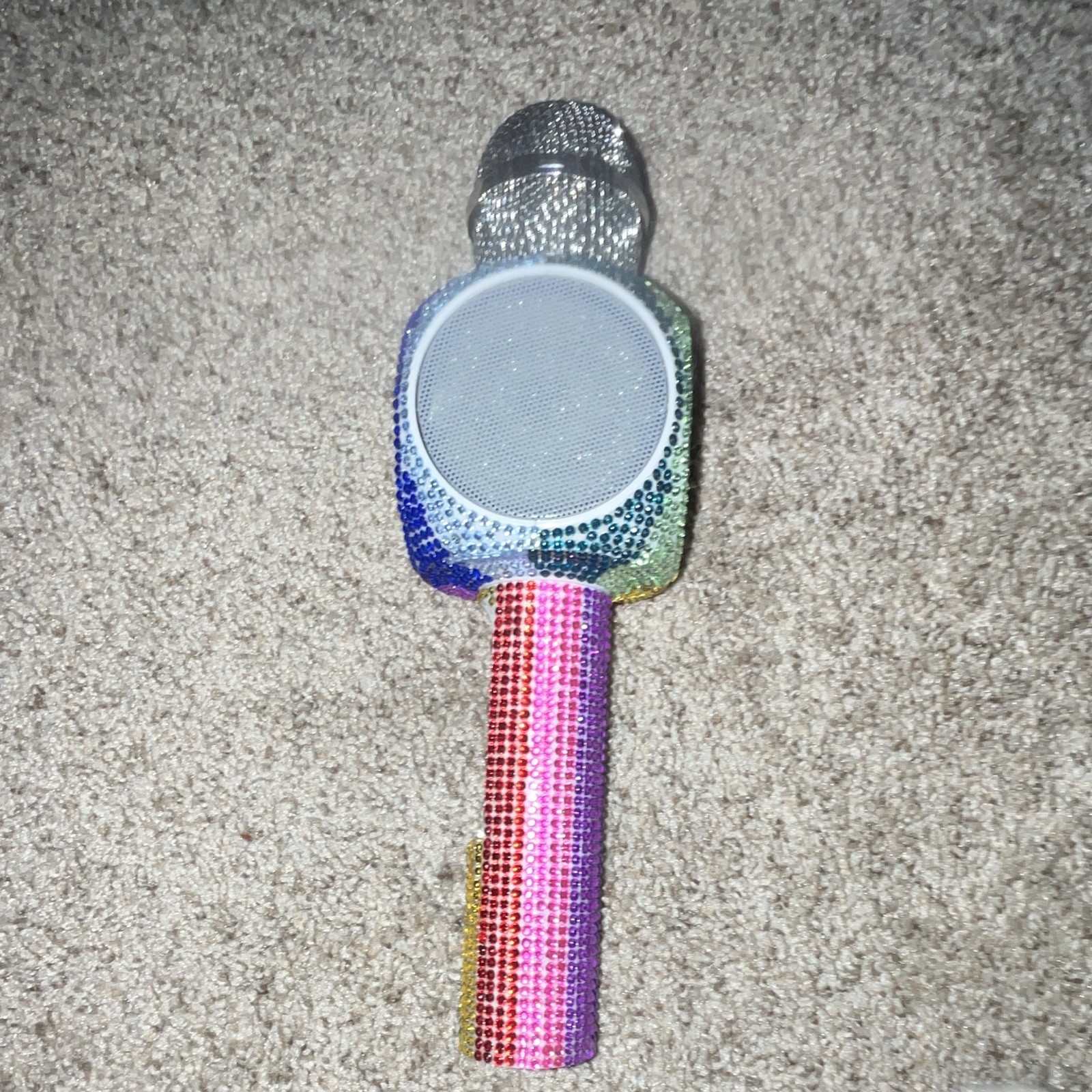 Trendtech Brands Sing-a-long Bling Karaoke Mic Bluetooth Speaker USB, Multi