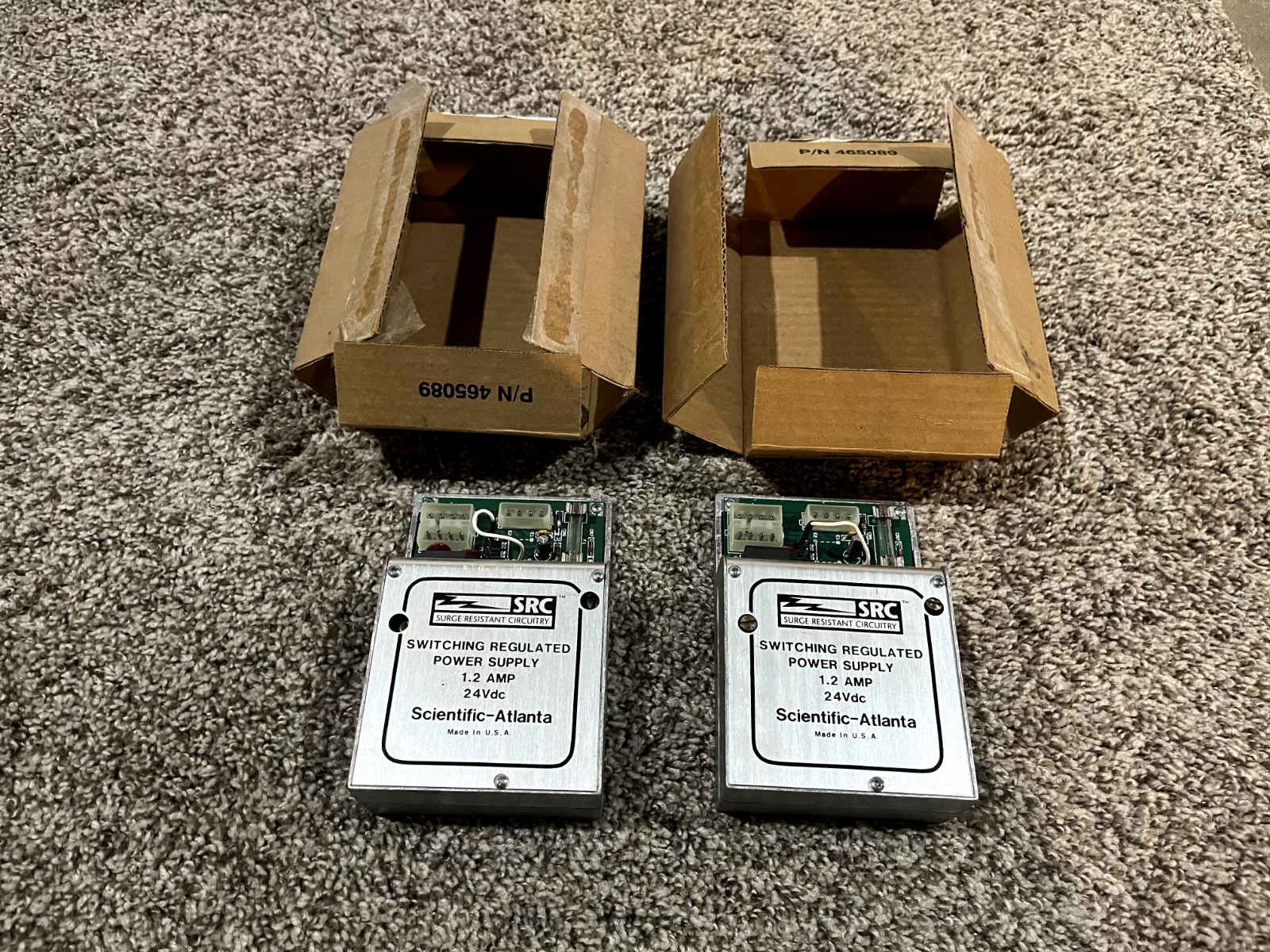Lot of 2 Scientific Atlanta SRC Switching Regulated Power Supply 12A 24V 501037