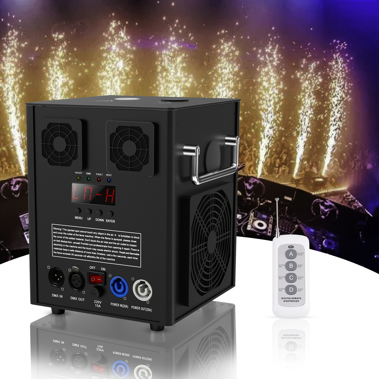 700W Large Cold Spark Firework Machine 6.6-9.8ft DJ Special Effect