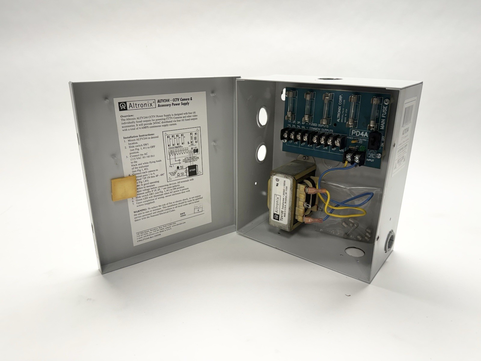 Altronix ALTV244 AC CCTV Camera & Accessory Power Supply 24VAC