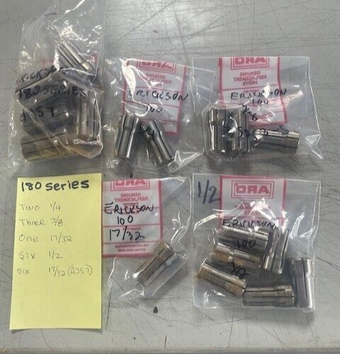 ARO / Erickson 180  Series Collets (18 pieces)