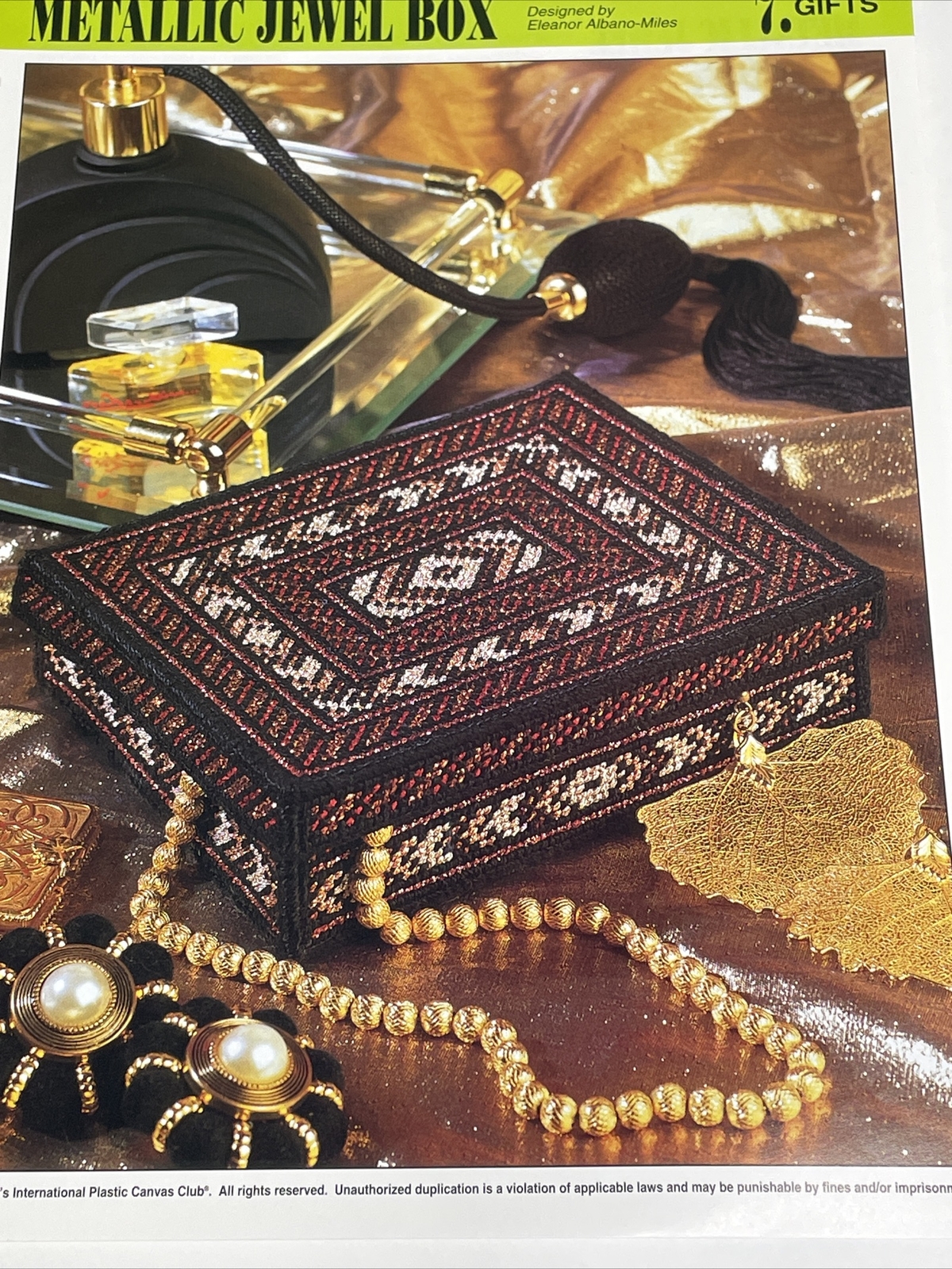 Metallic Jewel Box Annie's Plastic Canvas Pattern