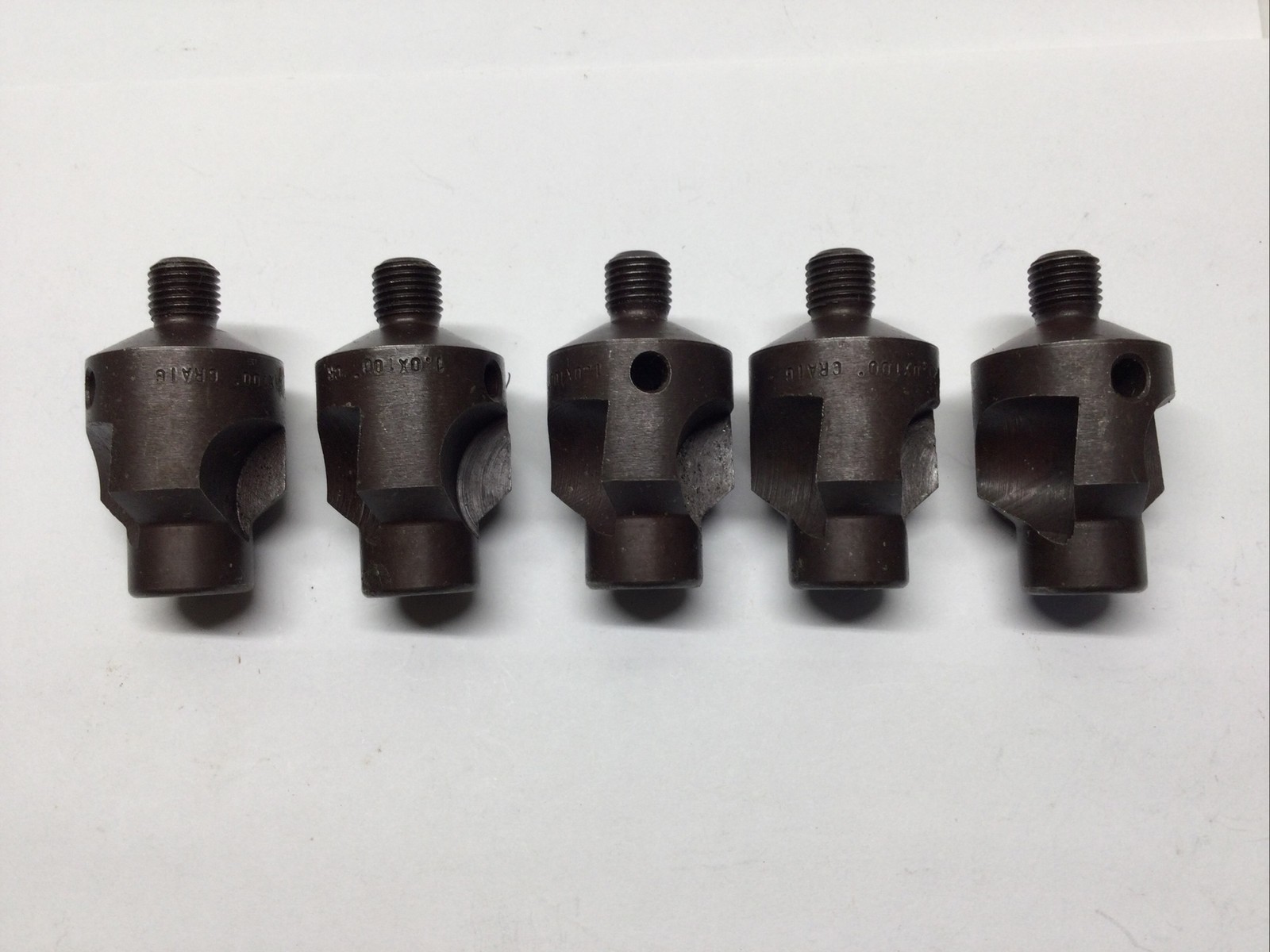 5) 3/8-24 Threaded Craig Jumbo Microstop Countersinks ~Aircraft Tools
