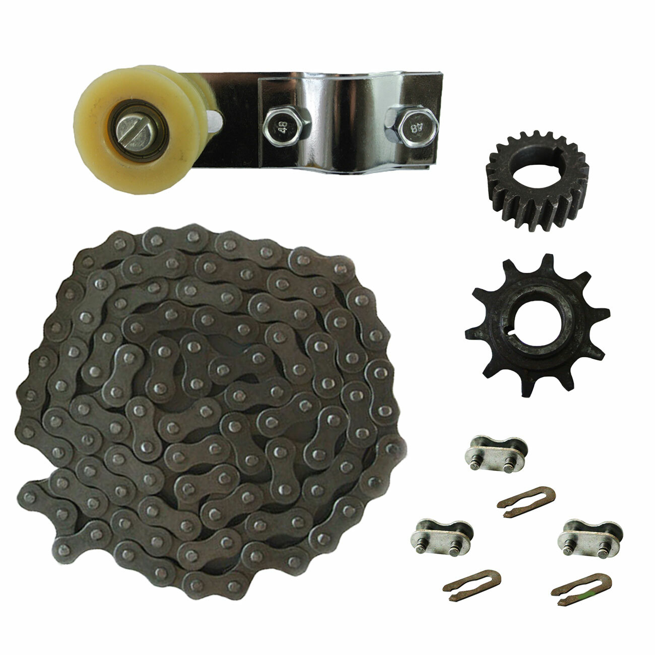 JRL Genuine Drive Sprocket&Chain Tensioner&415 Chain For 49 80cc Motorized Bike