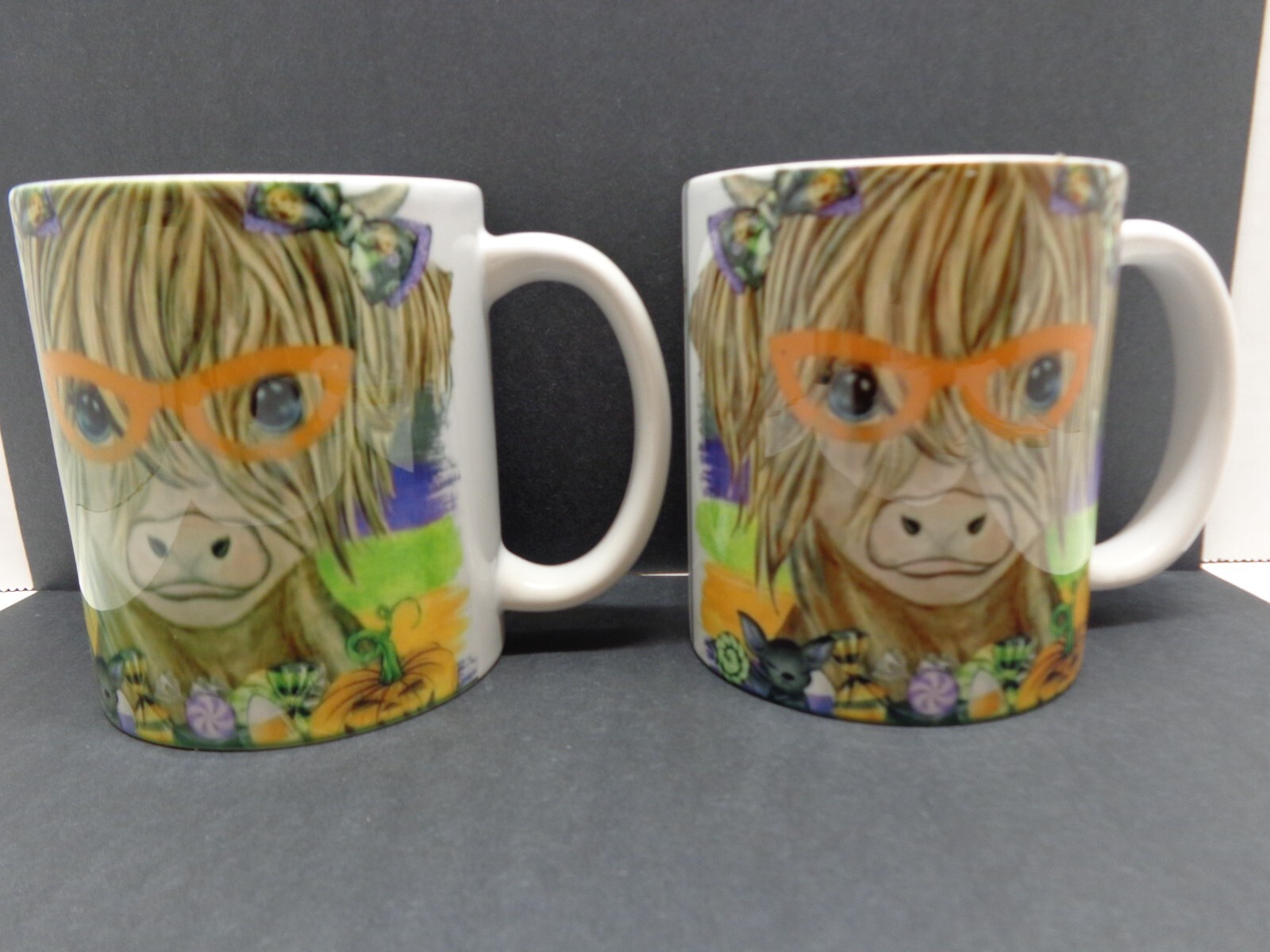 Pair of Shaggy Haired Llamas Coffee Mugs Orca Coatings
