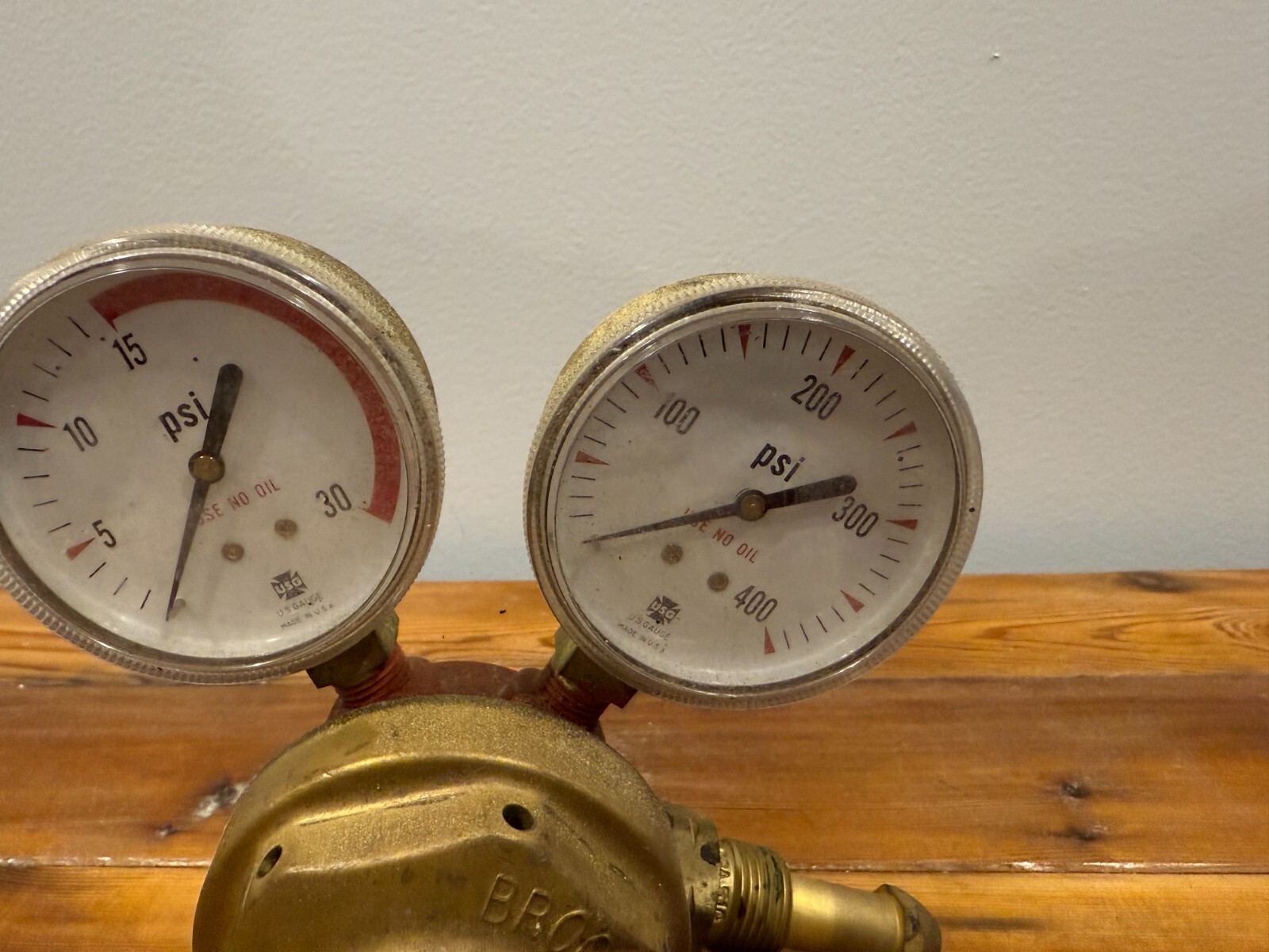Brooklyn NY Acetylene Oxygen Brass Regulator S-S Co.