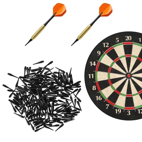 200 Pack 2BA Thread Soft Dart Tips - Premium Plastic Replacement Points,