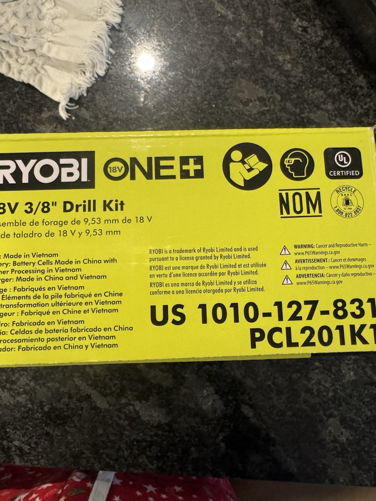 Ryobi One PDD209K 18V Drill / Driver Kit
