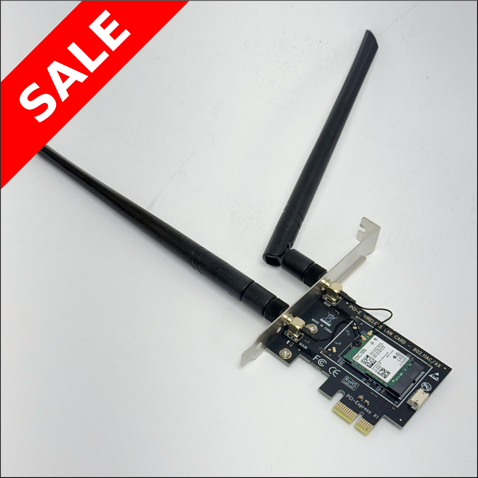 NEW INTEL AX200NGW WI-FI 6 PCI-E M.2 2230 WLAN BT 5.2 WIFI CARD ANTENNA ADAPTER