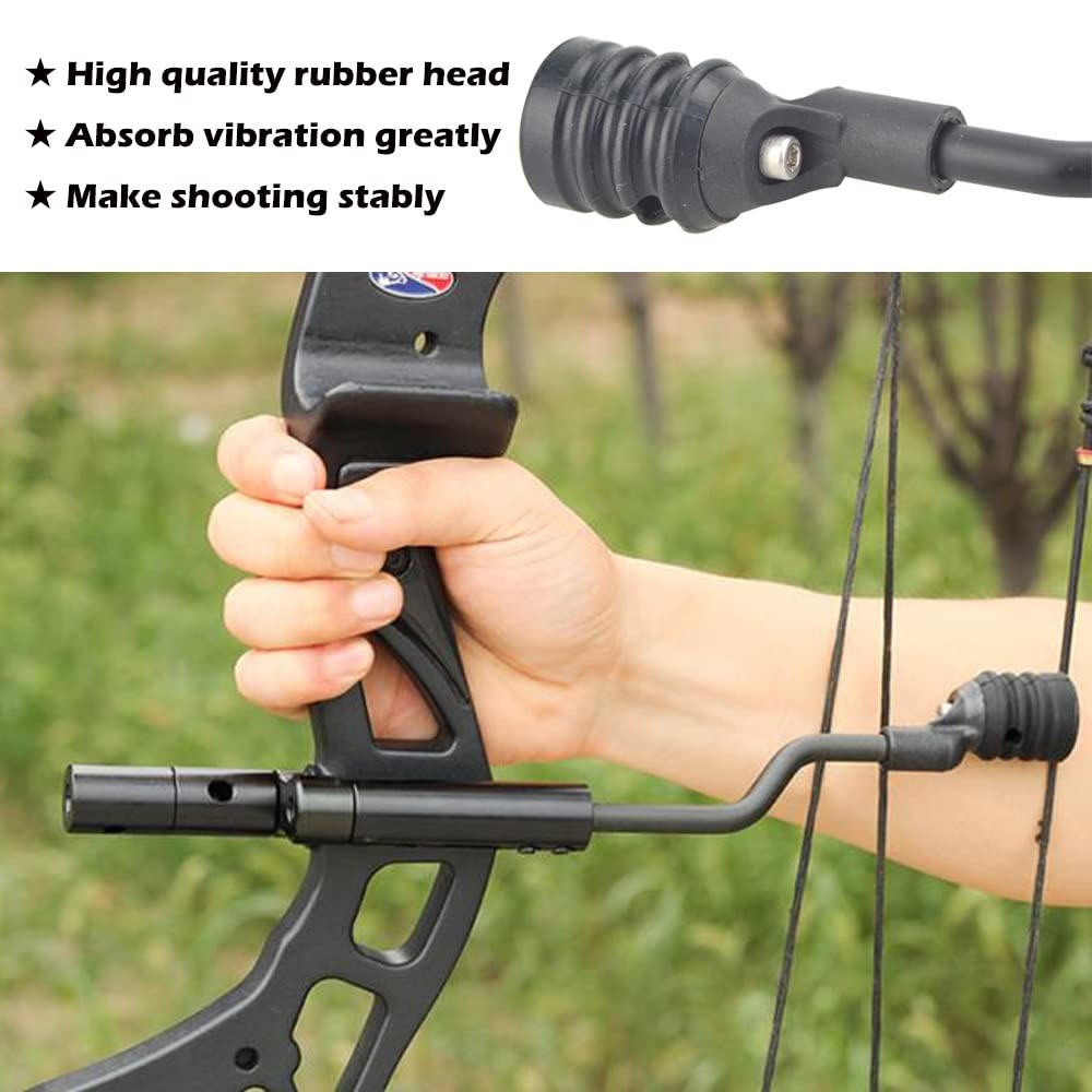ZSHJGJR String Stop Bracket Decelerator Rod String Vibration Balance Bowstrin...