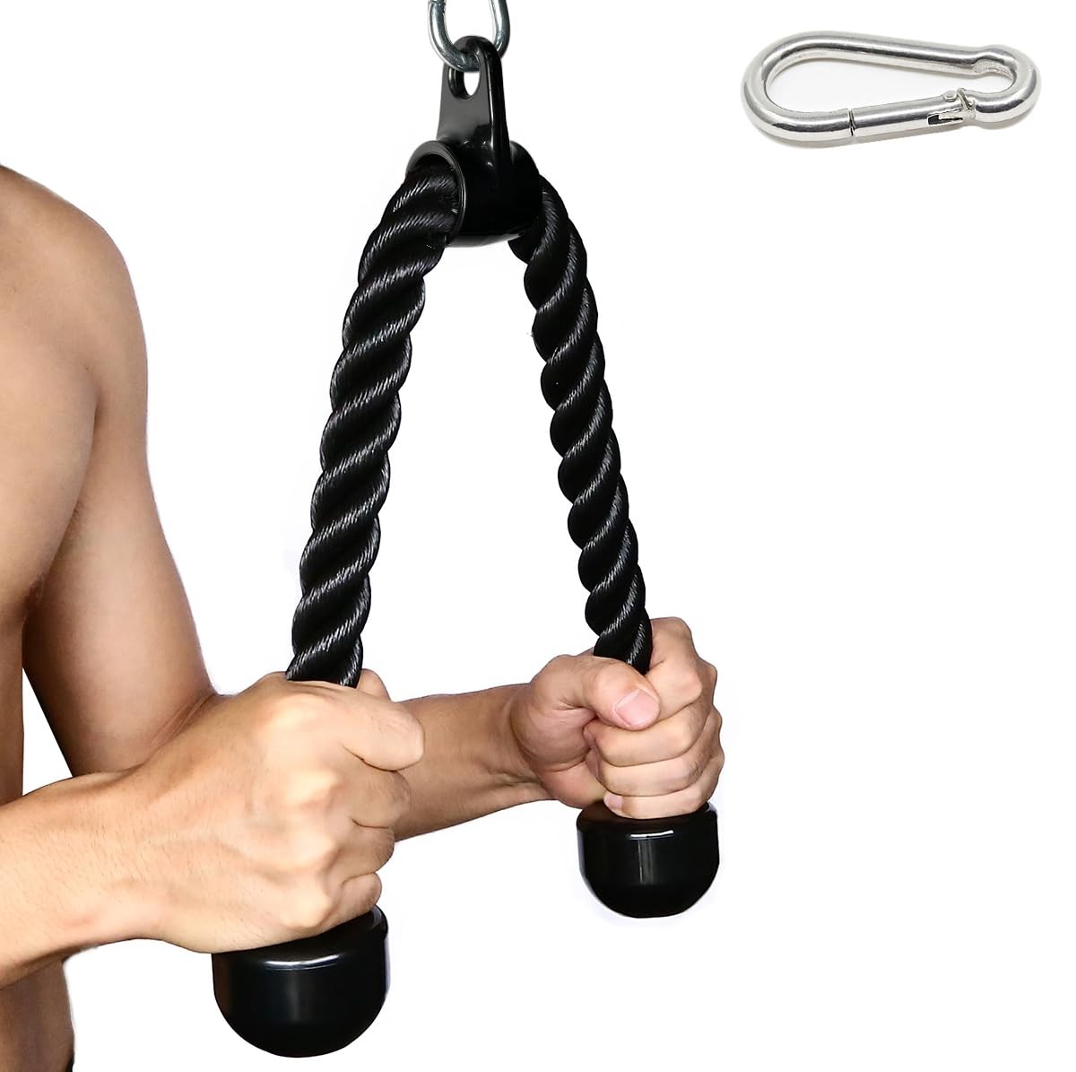 Cuerda para tríceps de 27 y 36 pulgadas, accesorio de fitness de 2 colores