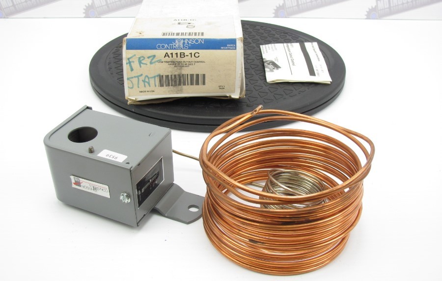 JOHNSON - A11B-1C - Freeze Stat Low Temp Cutout Control w/Auto Reset (35-45F)
