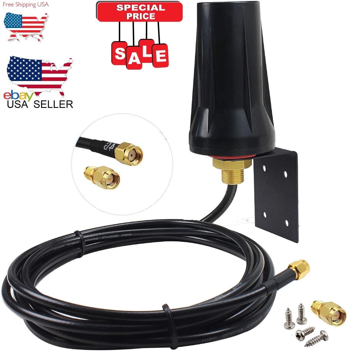 High Gain Spypoint Link Micro EVO MMS Cellular Trail Camera Long Range Antenna