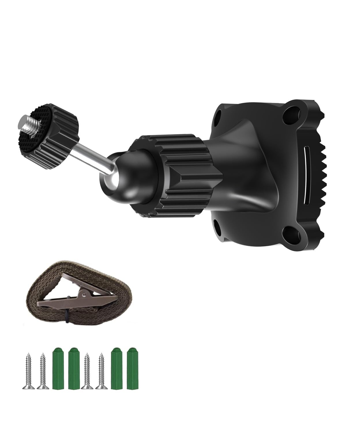 Trail Camera Mount Bracket with 1/4 inch Threaded 34.17 cubic inches, Black