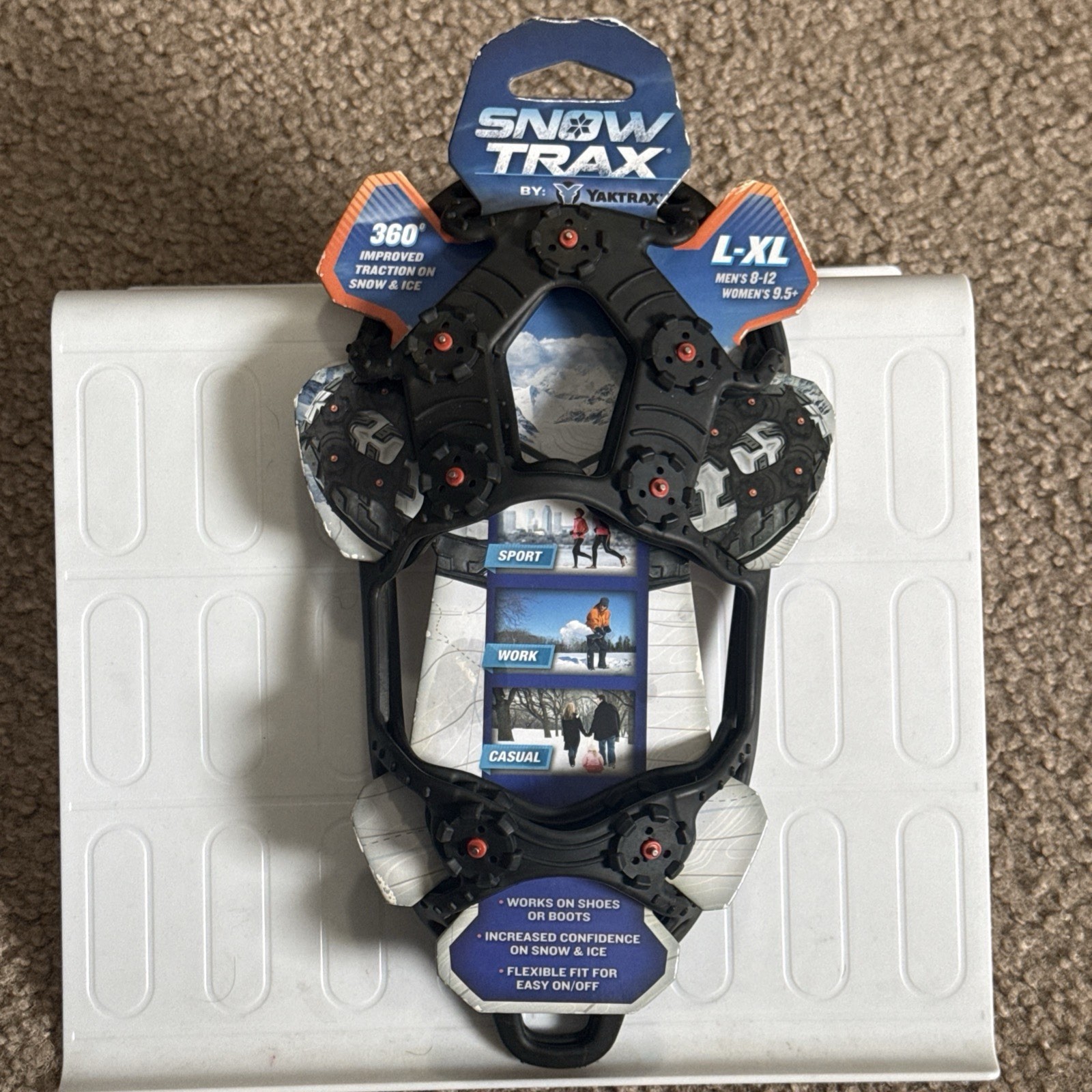 Yaktrax Snow Trax Shoe Boot Traction Snow Ice Size L/XL M 8-12 W 9.5+