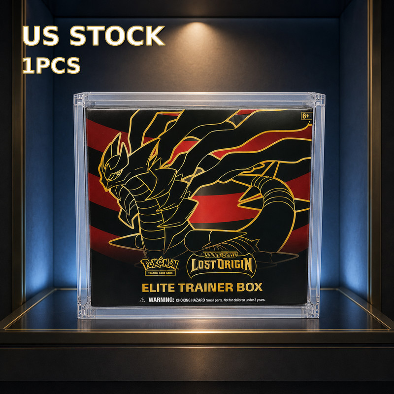 Acrylic Display Case for Pokemon ETB Elite Trainer Box Clear Protector Case