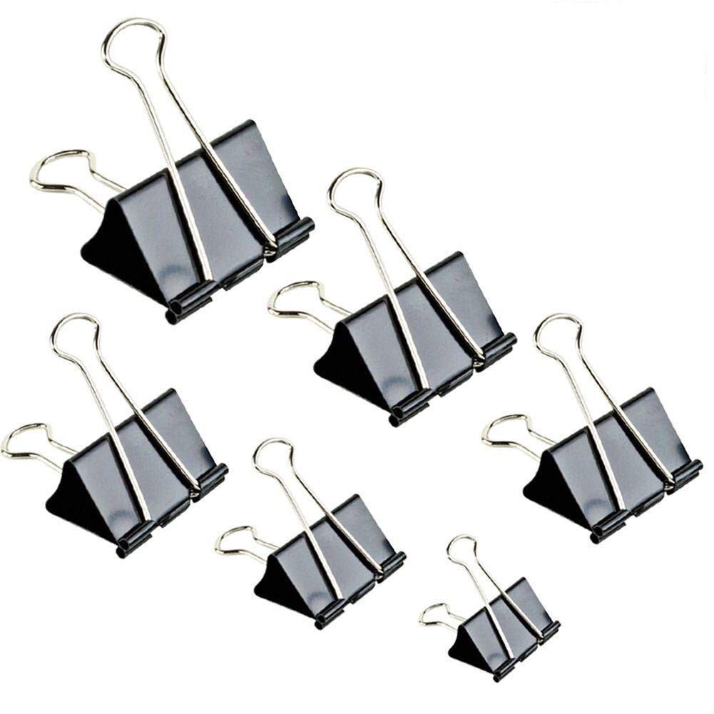 Binder Clips Paper Clamp for Paper-130 Pcs 130Pack, Black