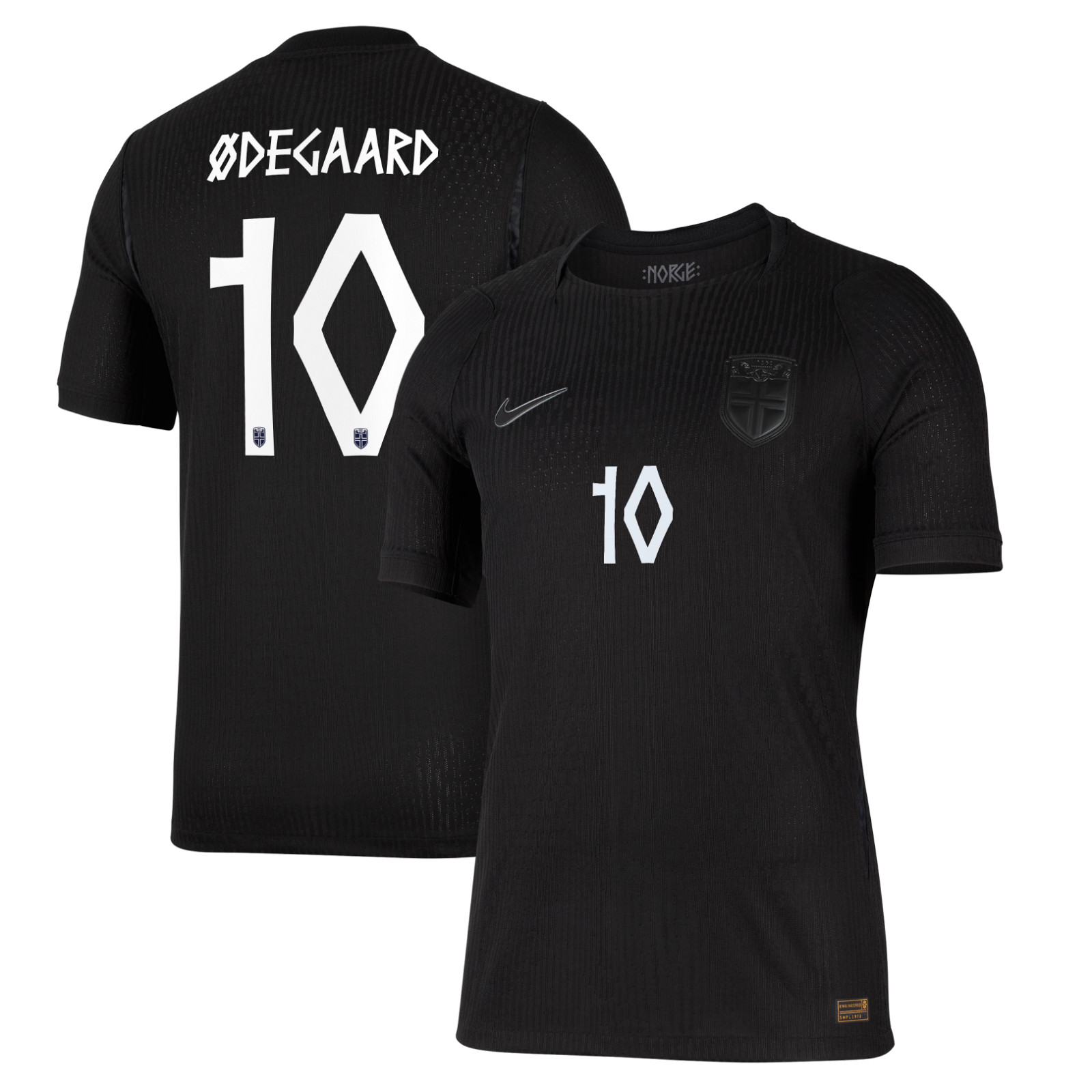 Martin #10 Odegaard  Norway 2026 Away MEN Jersey Black