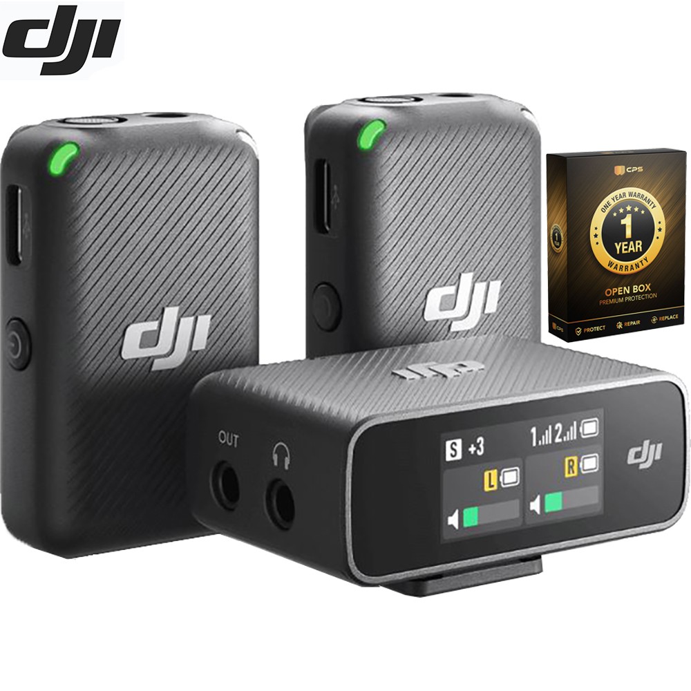 DJI Mic Wireless Microphone System and Audio Recorder Open Box + 1 Year Warranty