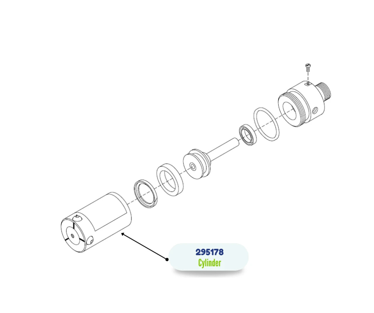 D-GUN CYLINDER BLANK - (295178)