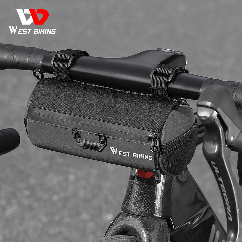 WEST BIKING Bicycle Handlebar Bag Shoulder Bag Waterproof Reflective Bag 1L