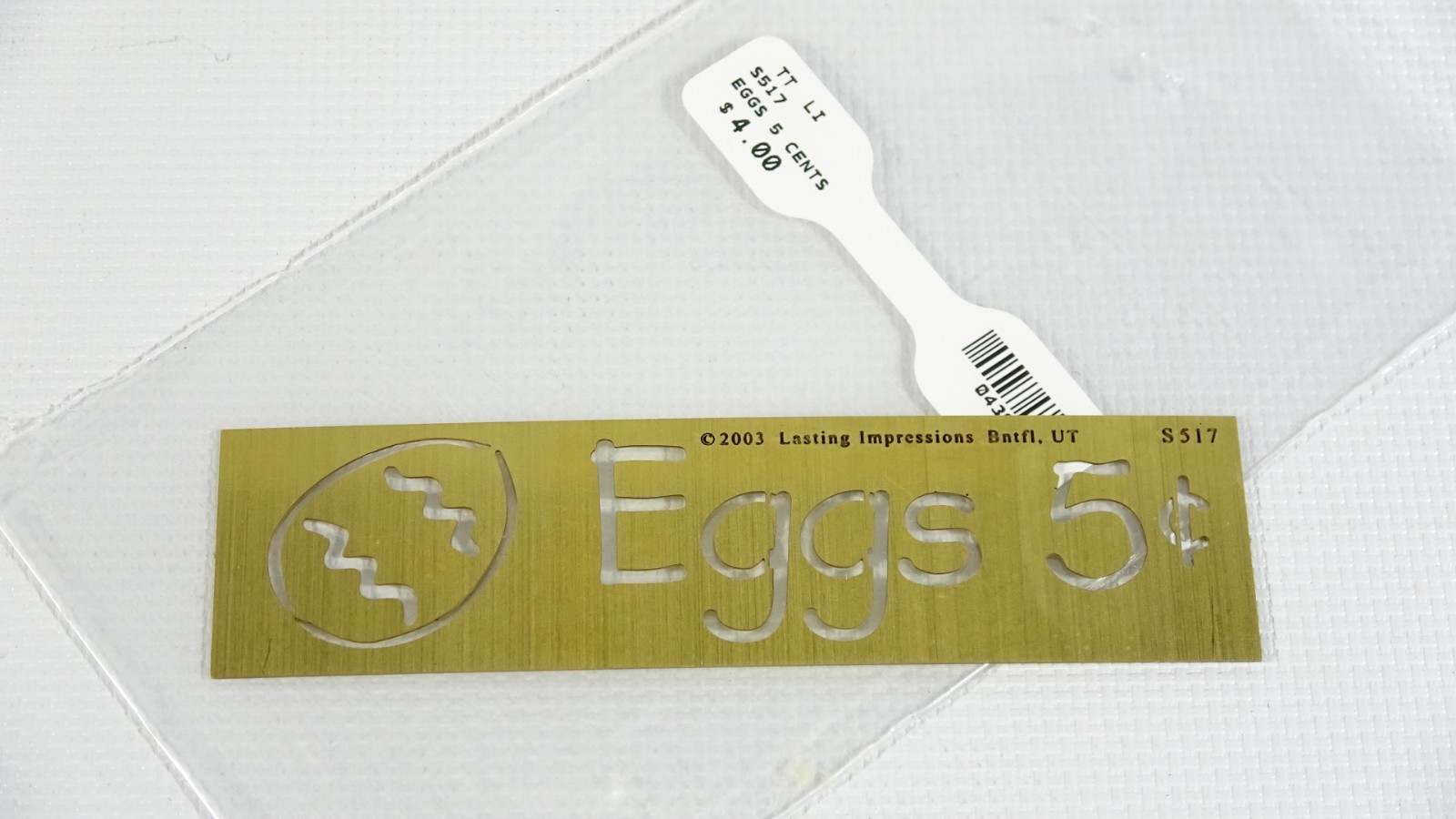 Eggs 5c 2003 Lasting Impressions Embossing & Stenciling - S517