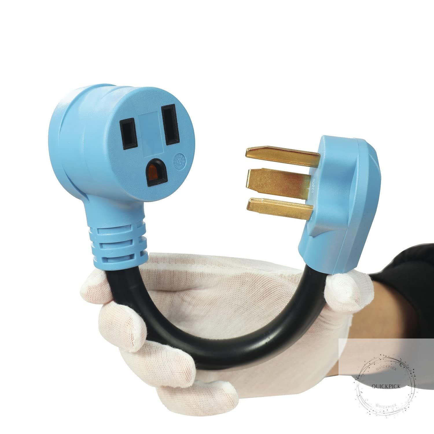3 Prong to 3 Prong Dryer to Welder Plug Adapter NEMA 10-30P to 6-50R Power Cord