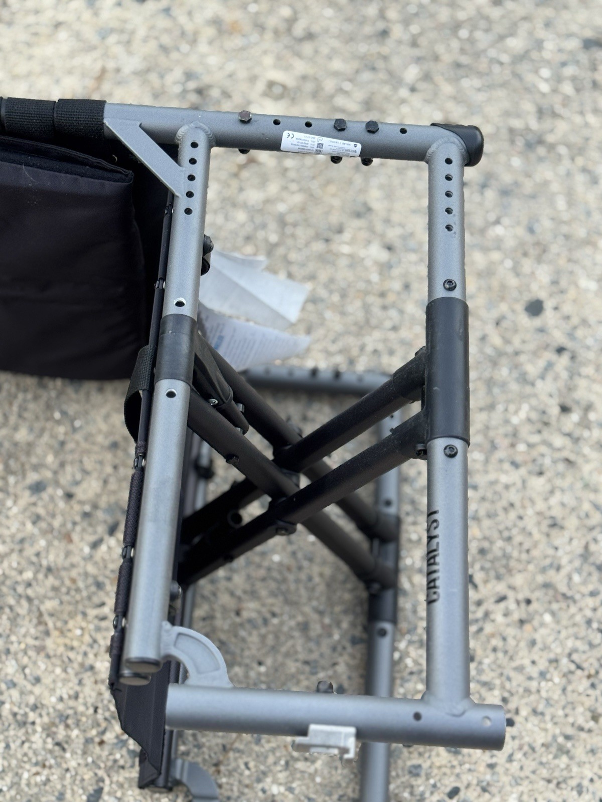 KI mobility Catalyst 5VX wheelchair Frame 18” Wide x 17” Deep