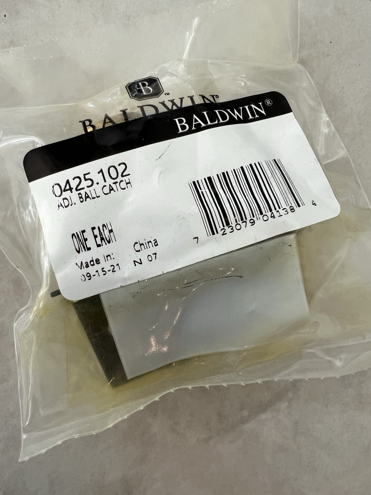 NEW Baldwin Solid Brass Adjustable Ball Catch 0425.102 in Oil Rubbed Bronze