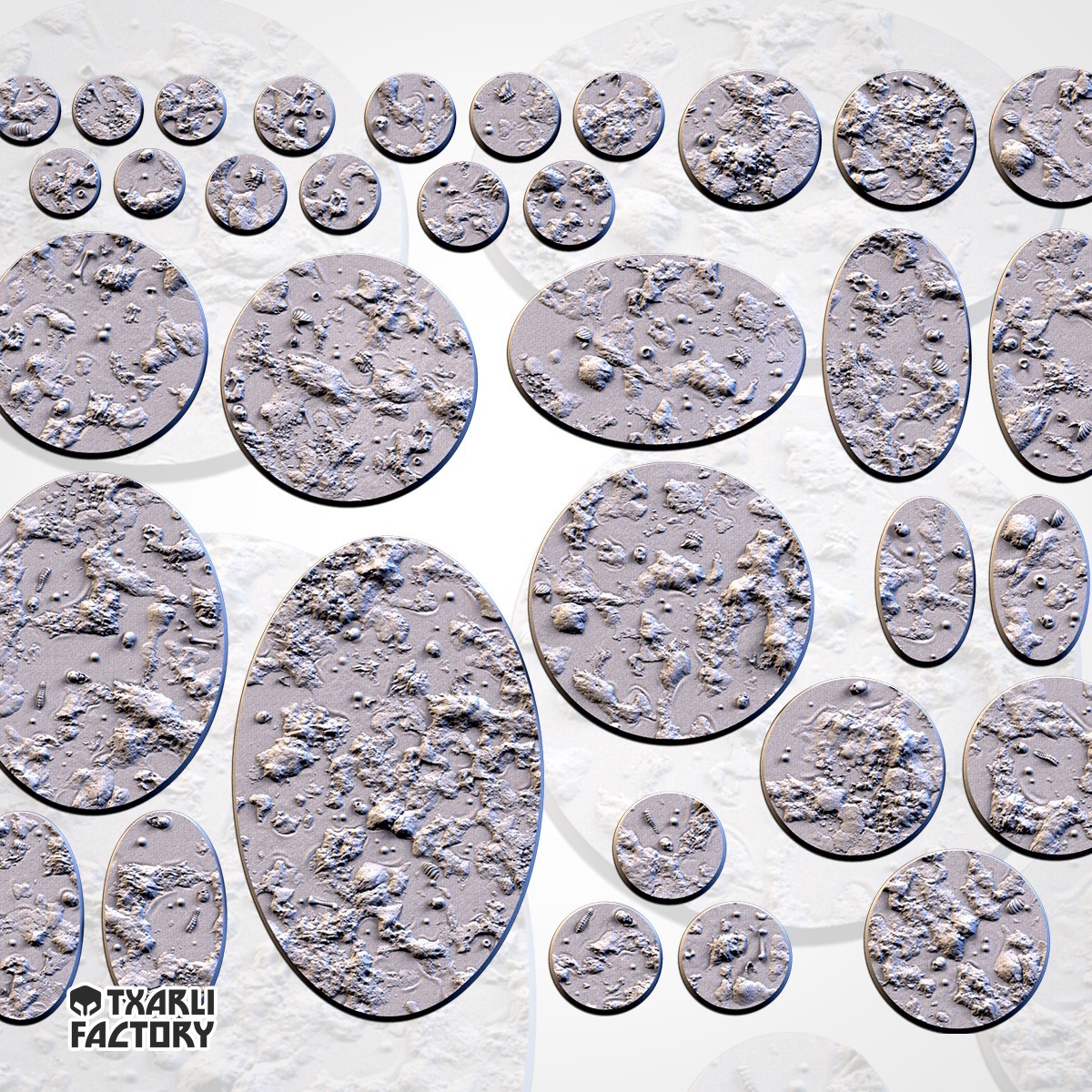 Swamp Base Toppers - TXARLI Factory 40k AOS Wargaming