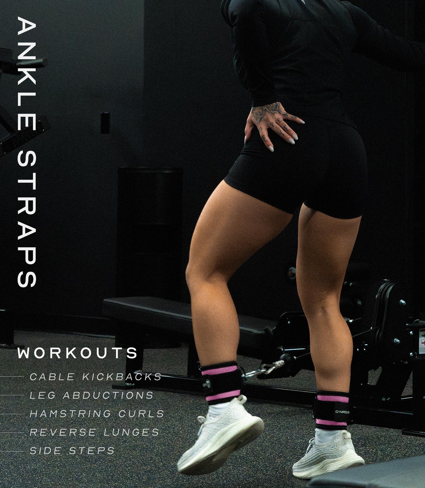 Ankle Straps For Cable Machine Glute Kickbacks Leg Workouts HeavyDuty Neoprene
