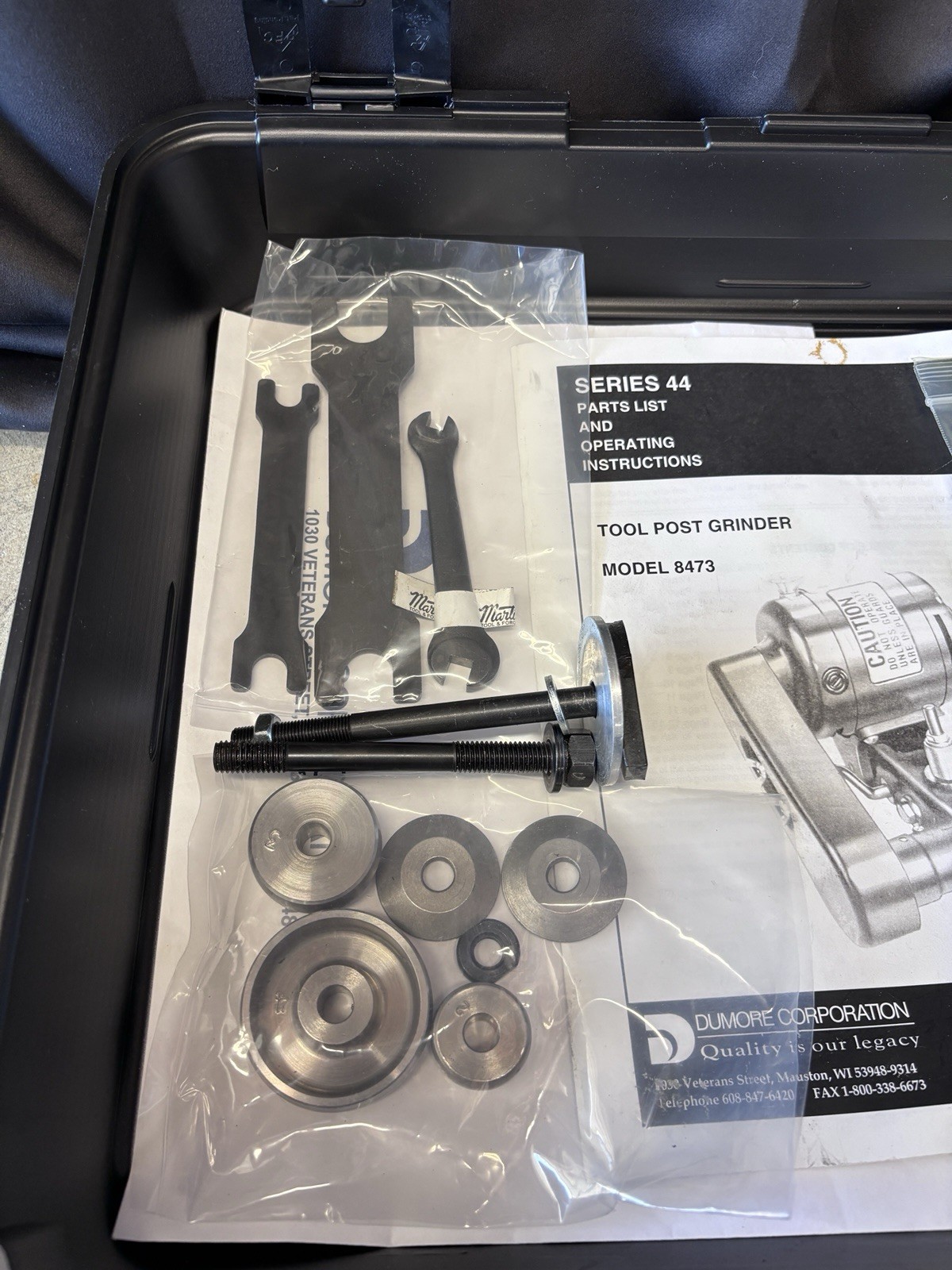 Dumore 44-011 Model 8473-210 Tool Post Grinder