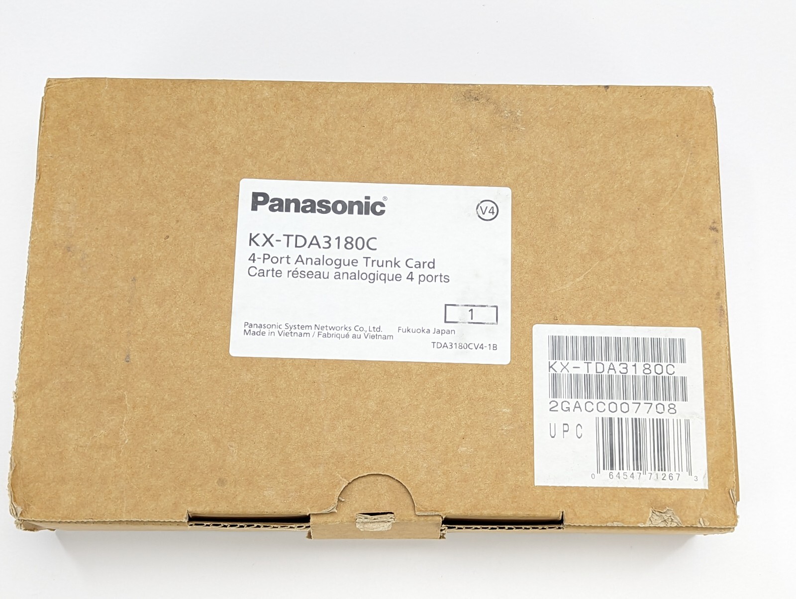 Panasonic KX-TDA3180C 4 Port Analogue Trunk Card *NEW*