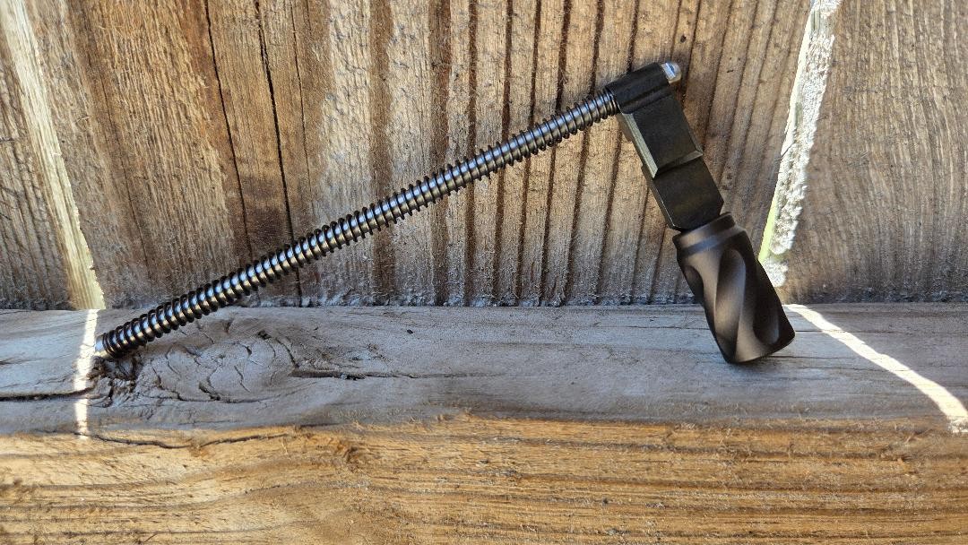 NEW Spiral XL charging handle for the Ruger 10/22 in DARK OD GREEN