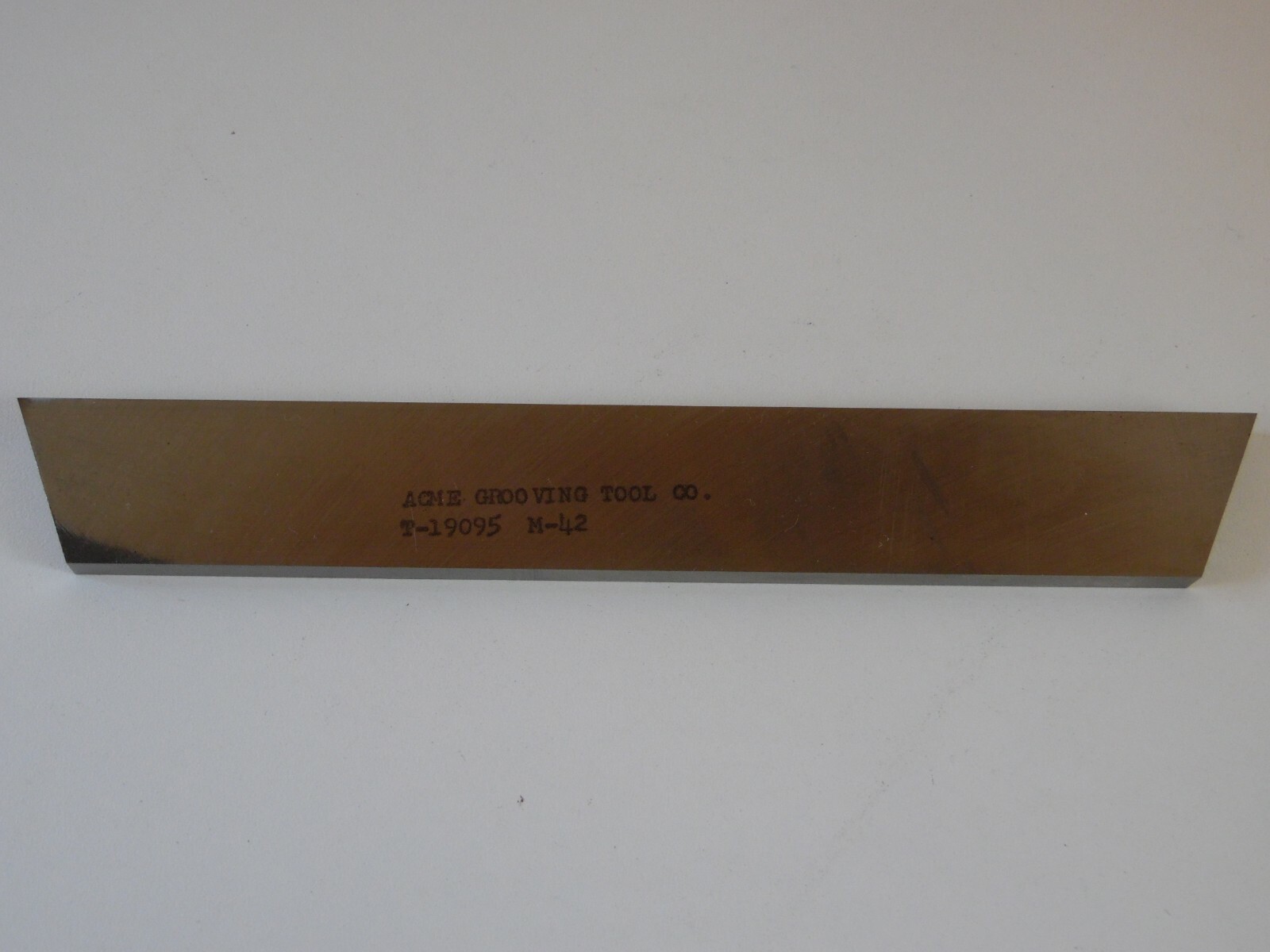 ACME grooving tool co. T-19095 m-42 cut off tool parting tool blade 9x1.25x5/16