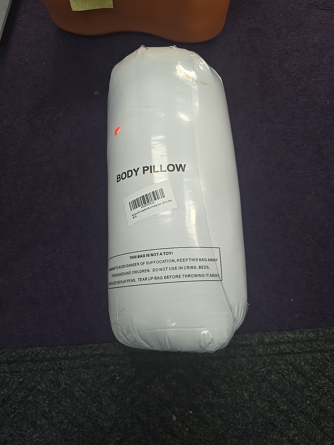12065 Bedtreat Cooling Body Pillow 20 X 54 Silky soft cover White New Sealed