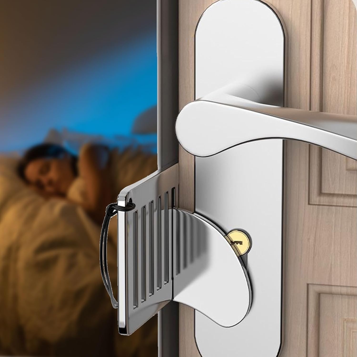 Portable Door Lock Hardware Child Safety Security Tool Home Privacy Travel Hotel