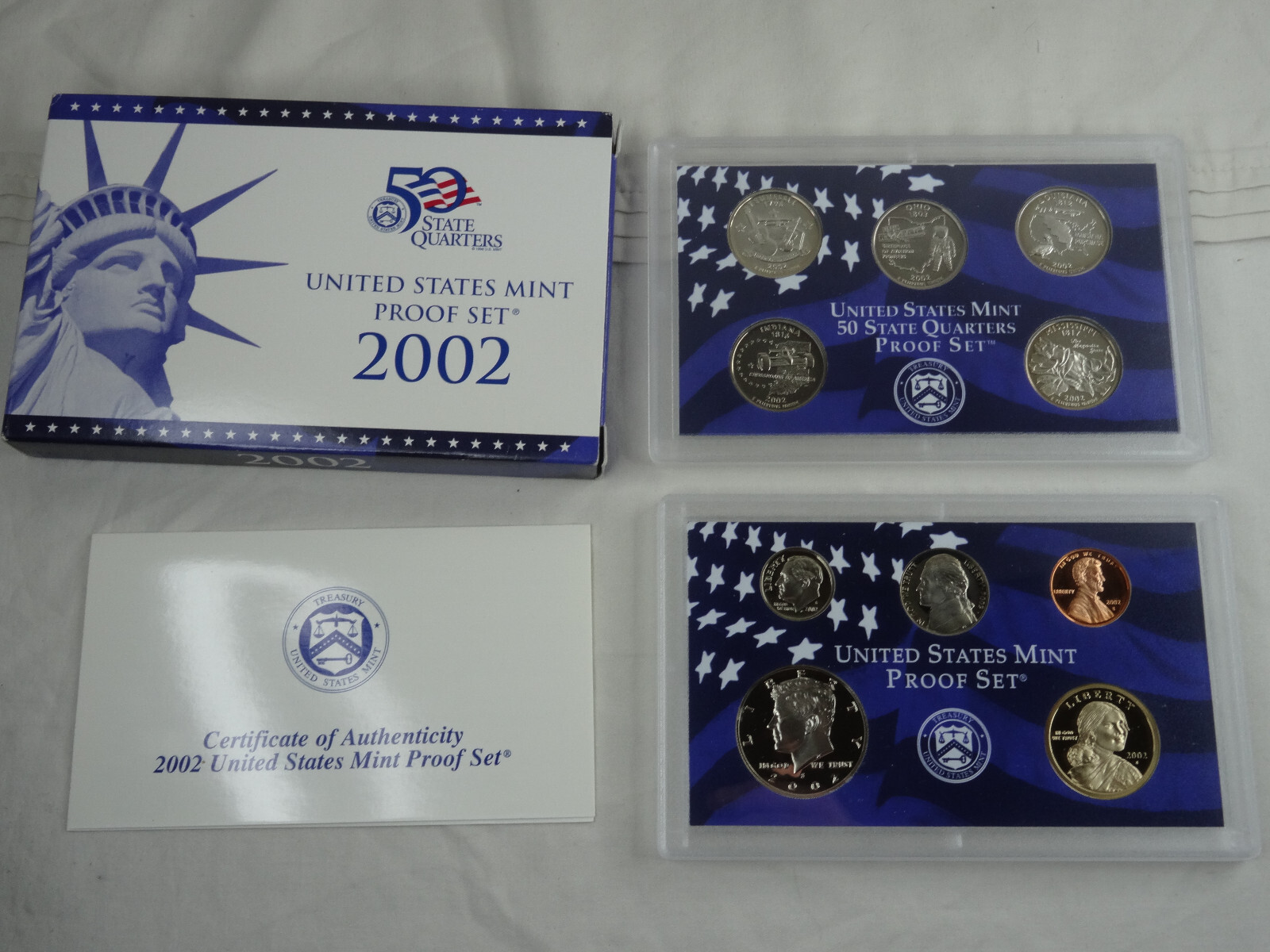 2002-S US Mint Proof Set 10 Coin Set OGP Original Government Packaging COA