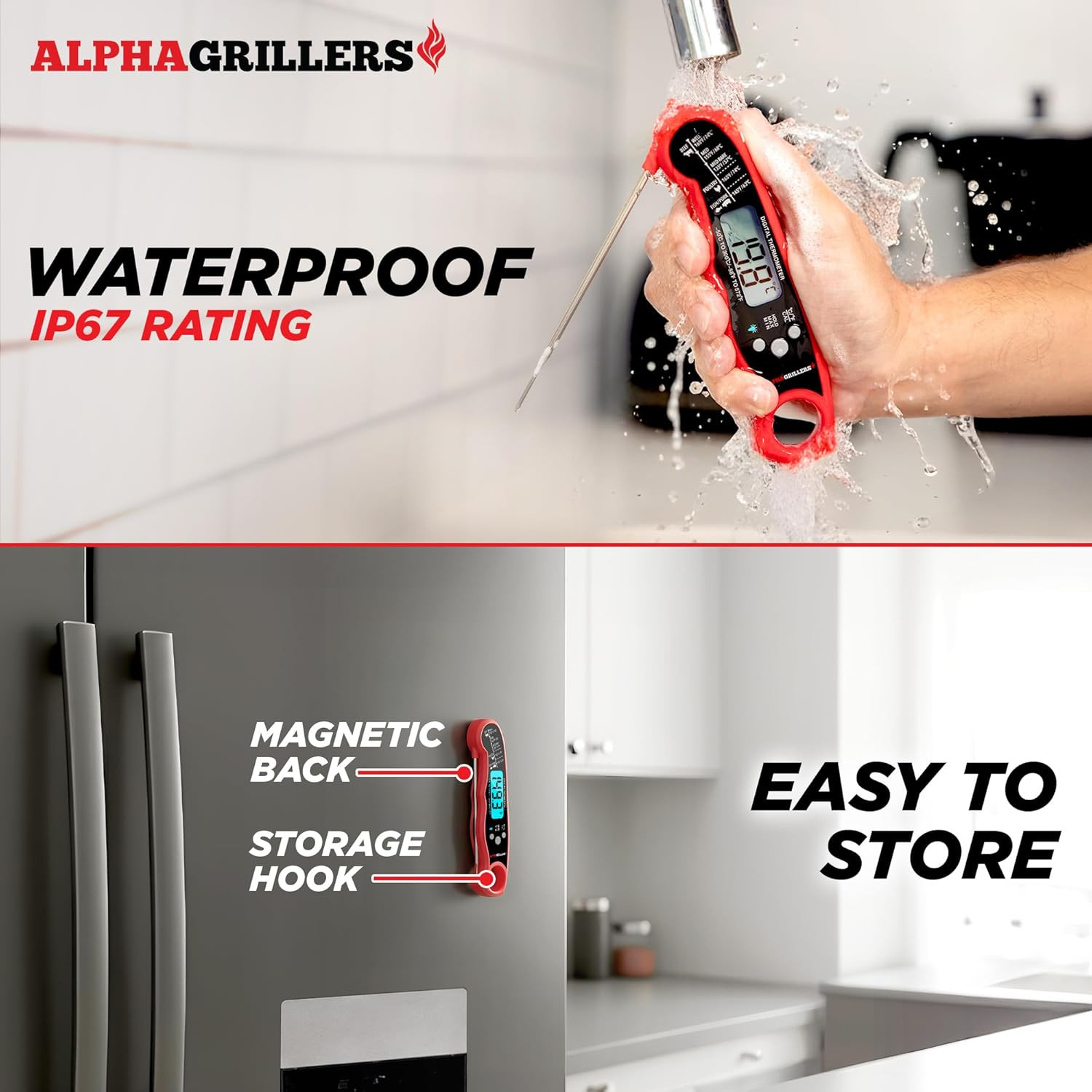 Digital Meat Thermometer – Instant Read Cooking & Grilling Tool for Dads