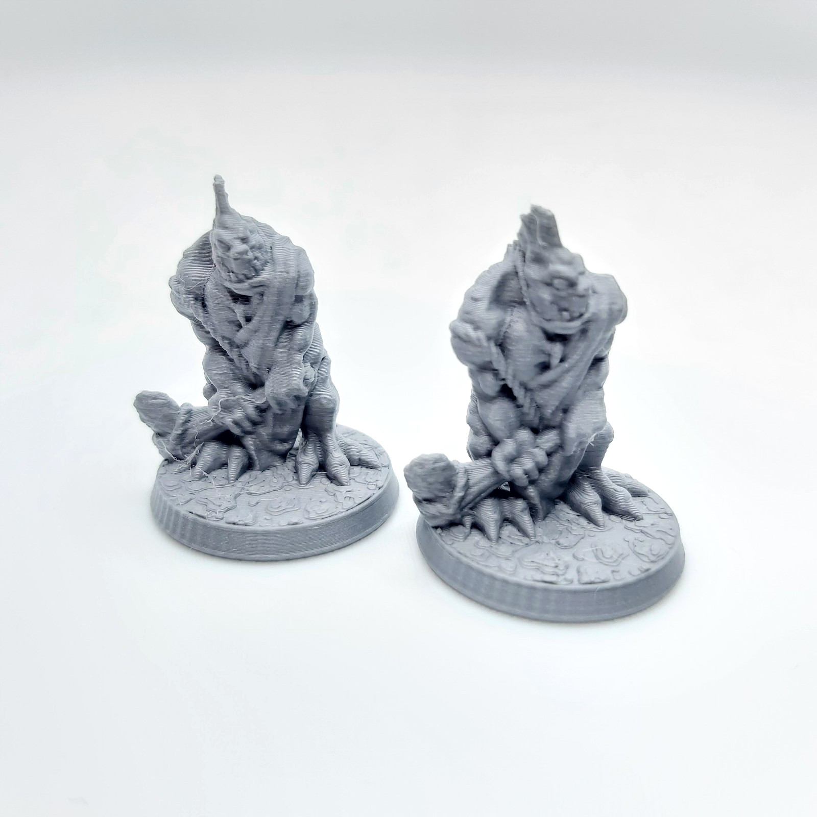 Troglodytes - 3D Printed, Miniature, 28mm scale, Tabletop, TTRPG, DND