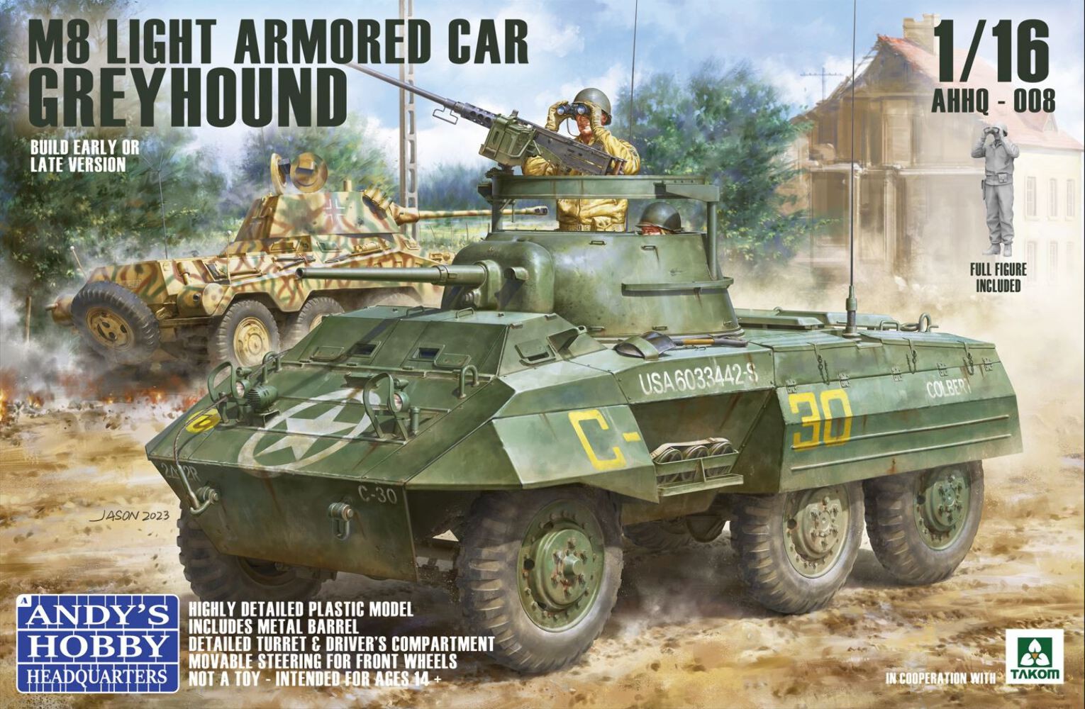 Andy's Hobby Headquarters AHHQ008 1/16 US M8 Greyhound