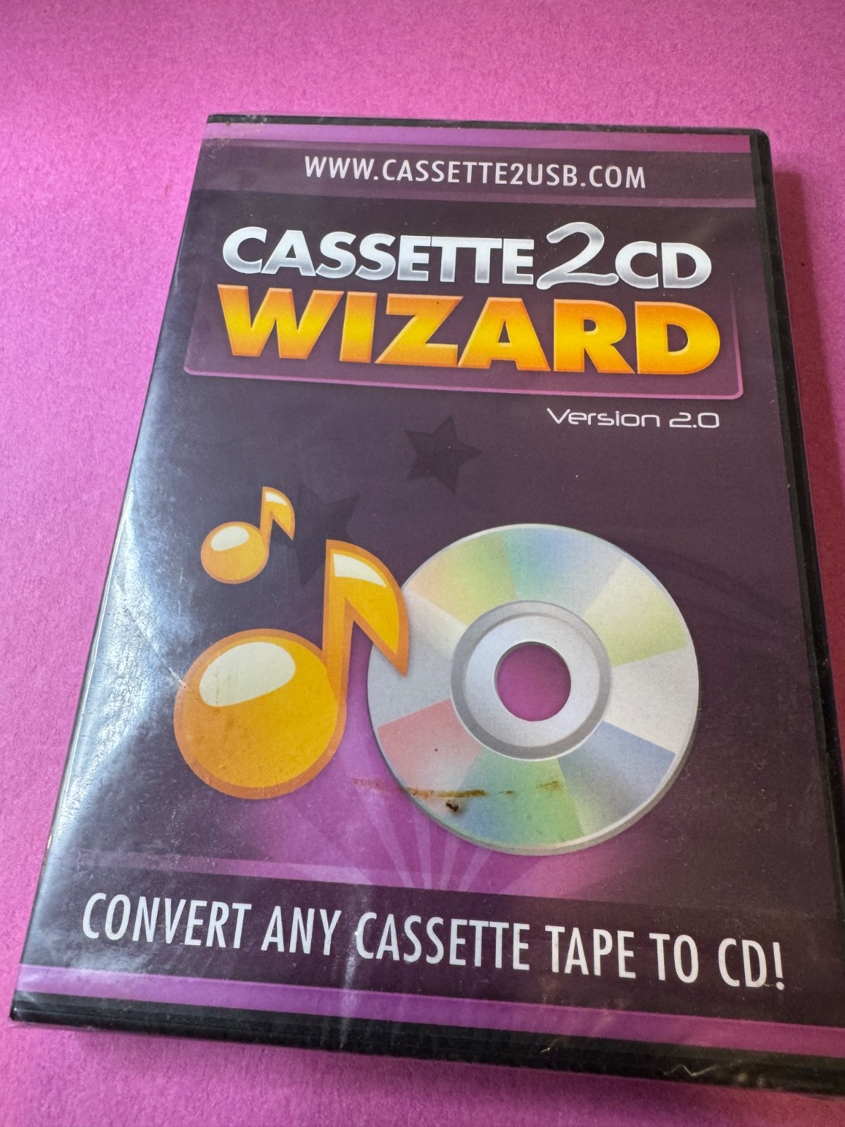 Cassette 2 CD Version 2.0 Clearclick Software Factory Sealed Windows 8/7