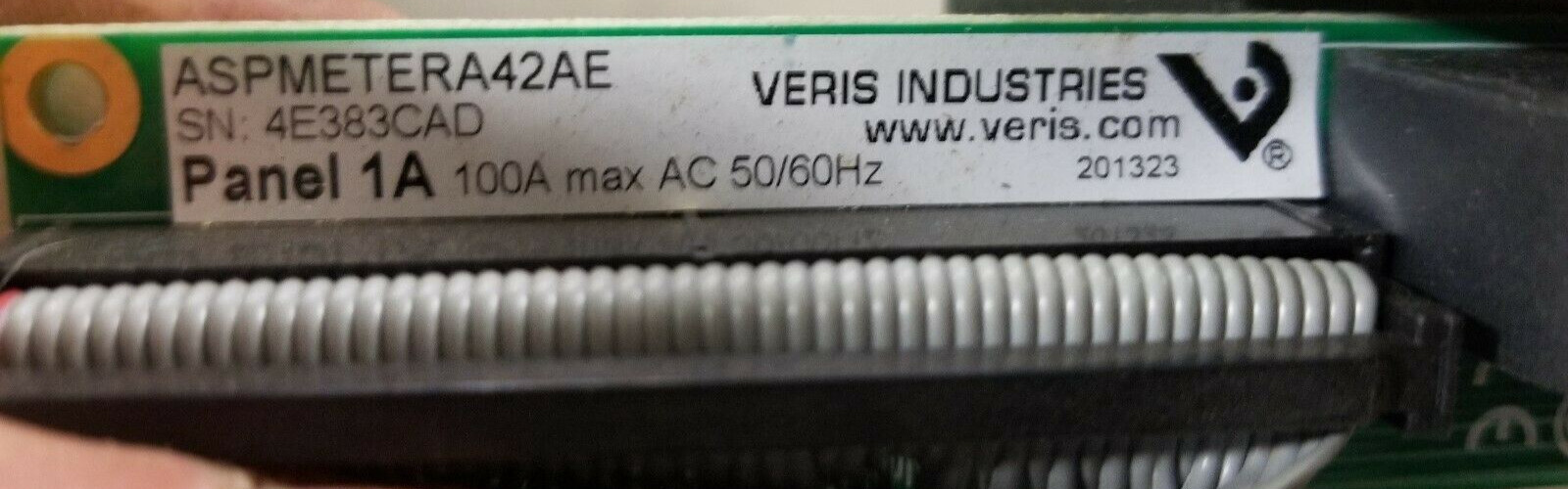 VERIS INDUSTRIES PANEL 1A PANEL 1B CT STRIPS W/ CONTROLLER 100 AMP ASPMETERA42AE